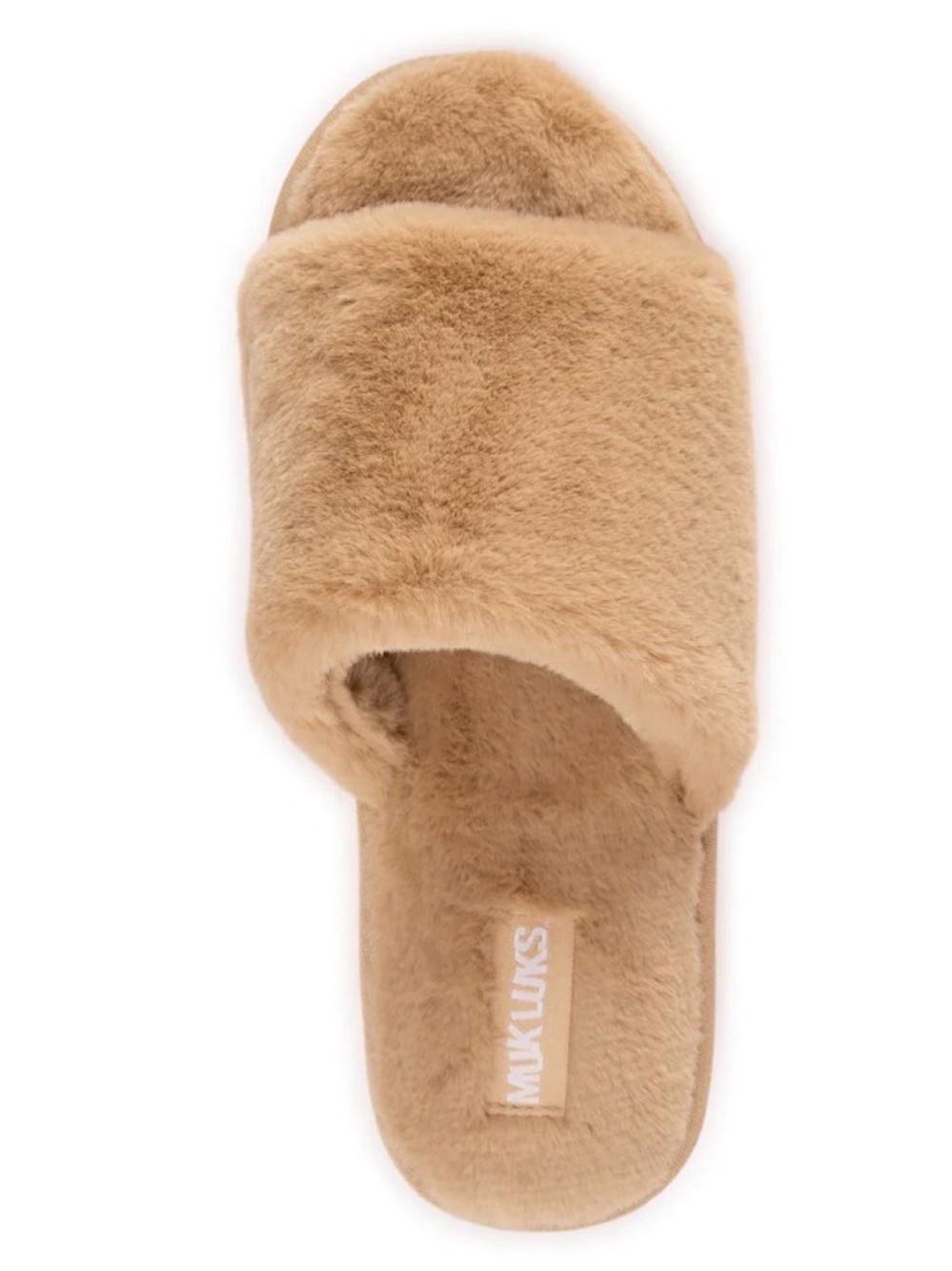 Faux Fur Slides / Slippers in Brown / Tan. US Women’s Size 7-8.